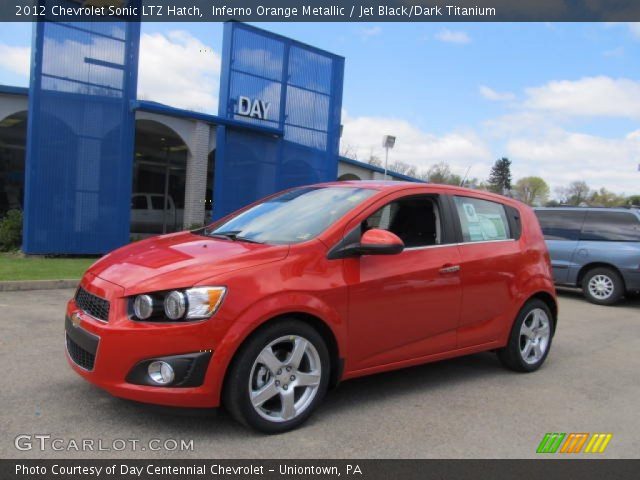 2012 Chevrolet Sonic LTZ Hatch in Inferno Orange Metallic