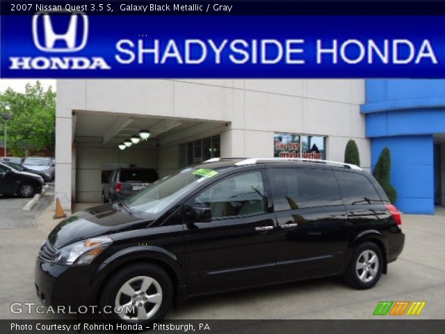 2007 Nissan Quest 3.5 S in Galaxy Black Metallic