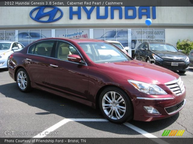 2012 Hyundai Genesis 3.8 Sedan in Cabernet Red Pearl