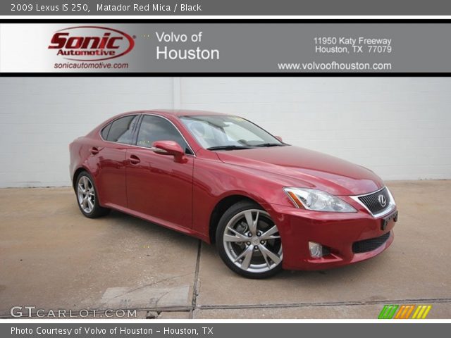 2009 Lexus IS 250 in Matador Red Mica