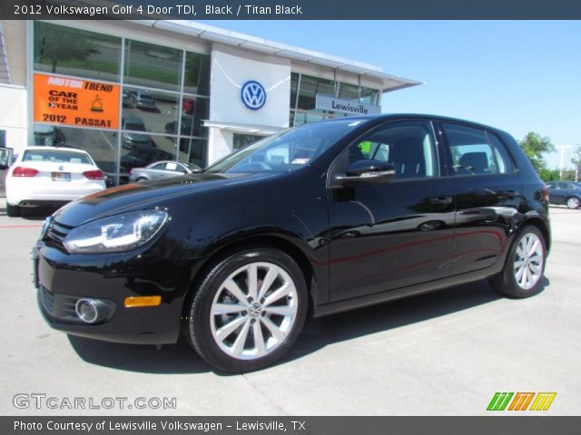 2012 Volkswagen Golf 4 Door TDI in Black