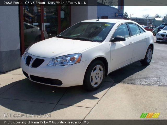 2008 Pontiac G6 V6 Sedan in Ivory White