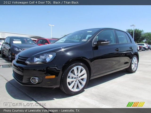 2012 Volkswagen Golf 4 Door TDI in Black