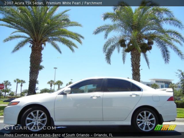2007 Acura TSX Sedan in Premium White Pearl