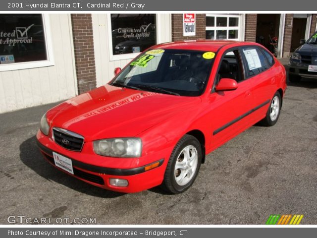 2001 Hyundai Elantra GT in Cardinal Red