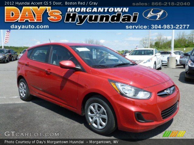 2012 Hyundai Accent GS 5 Door in Boston Red