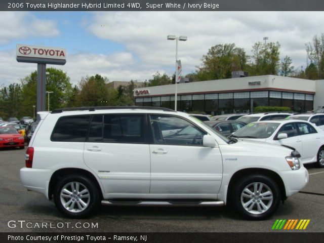 2006 Toyota Highlander Hybrid Limited 4WD in Super White