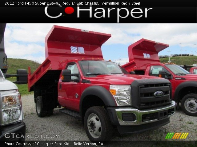 2012 Ford F450 Super Duty XL Regular Cab Chassis in Vermillion Red