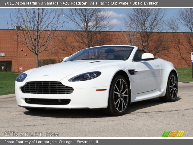 2011 Aston Martin V8 Vantage N420 Roadster in Asia Pacific Cup White