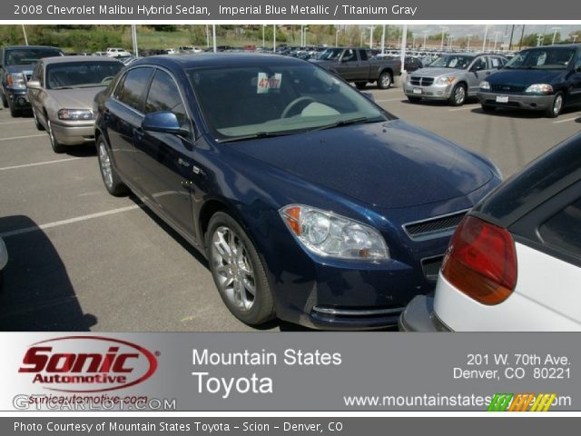 2008 Chevrolet Malibu Hybrid Sedan in Imperial Blue Metallic