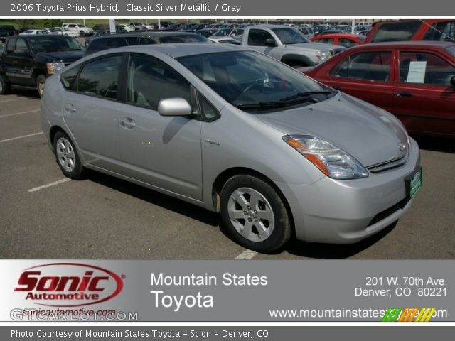 2006 Toyota Prius Hybrid in Classic Silver Metallic