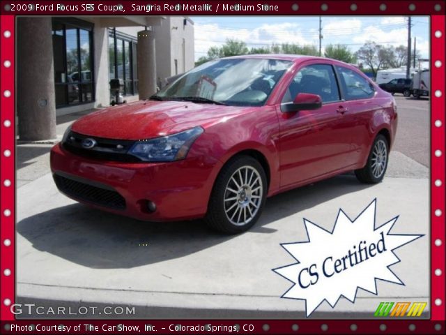 2009 Ford Focus SES Coupe in Sangria Red Metallic