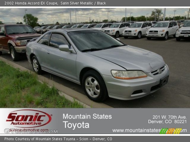 2002 Honda Accord EX Coupe in Satin Silver Metallic