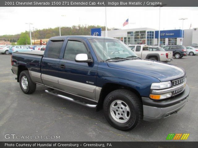 2001 Chevrolet Silverado 1500 Z71 Extended Cab 4x4 in Indigo Blue Metallic