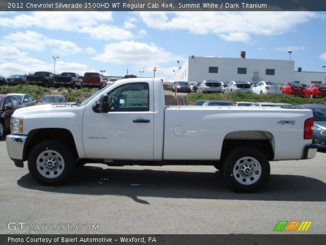 2012 Chevrolet Silverado 3500HD WT Regular Cab 4x4 in Summit White