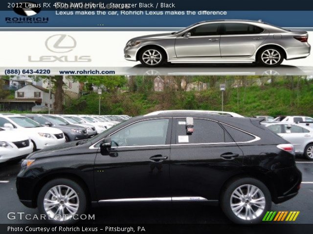 2012 Lexus RX 450h AWD Hybrid in Stargazer Black