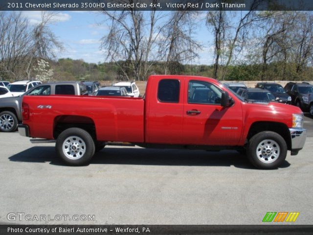 2011 Chevrolet Silverado 3500HD Extended Cab 4x4 in Victory Red