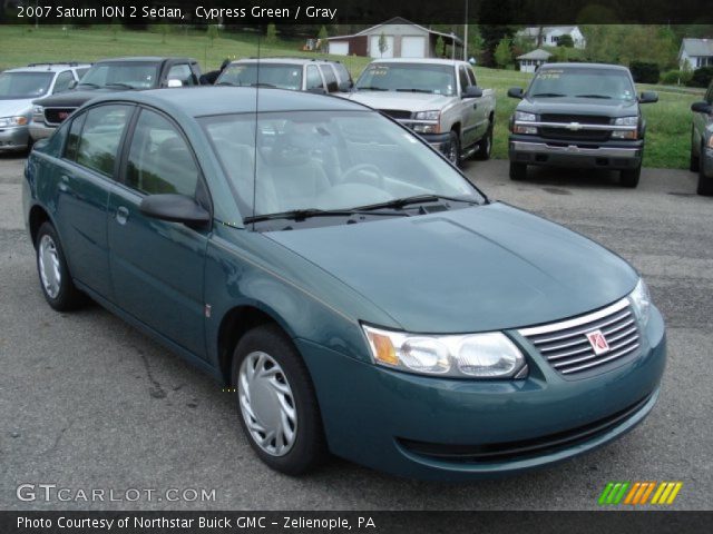 2007 Saturn ION 2 Sedan in Cypress Green