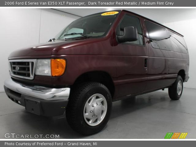 2006 Ford E Series Van E350 XLT Passenger in Dark Toreador Red Metallic