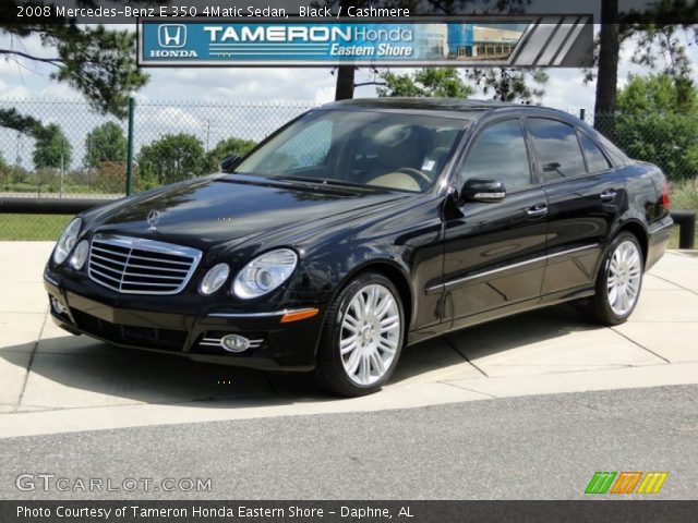 2008 Mercedes-Benz E 350 4Matic Sedan in Black