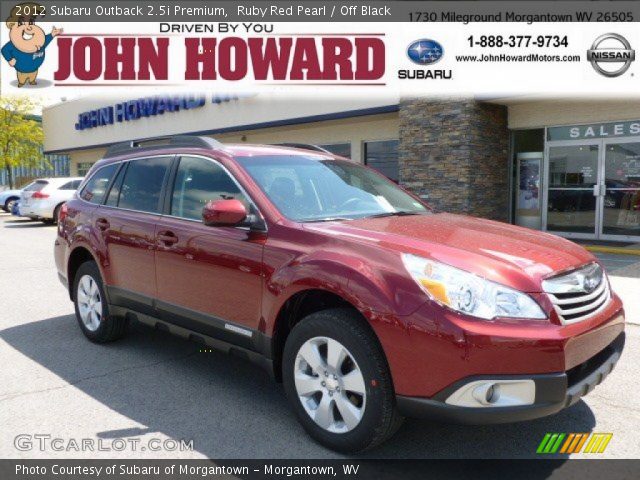 2012 Subaru Outback 2.5i Premium in Ruby Red Pearl