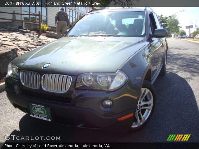 2007 BMW X3 3.0si in Highland Green Metallic