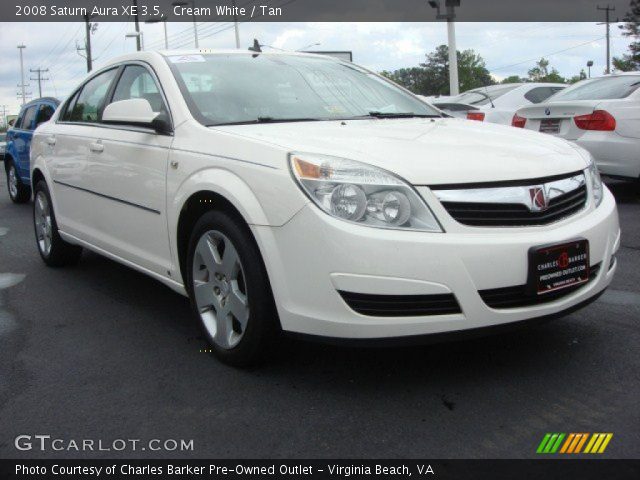 2008 Saturn Aura XE 3.5 in Cream White