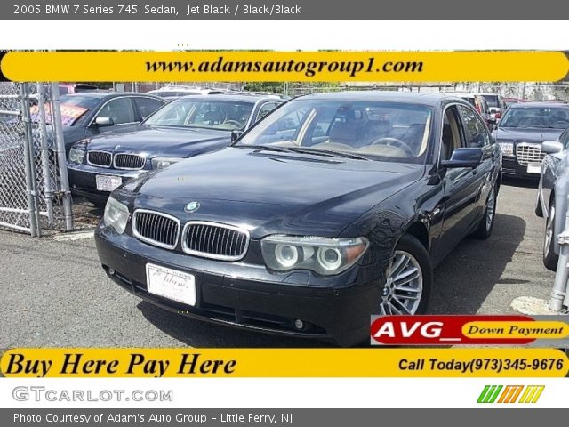2005 BMW 7 Series 745i Sedan in Jet Black