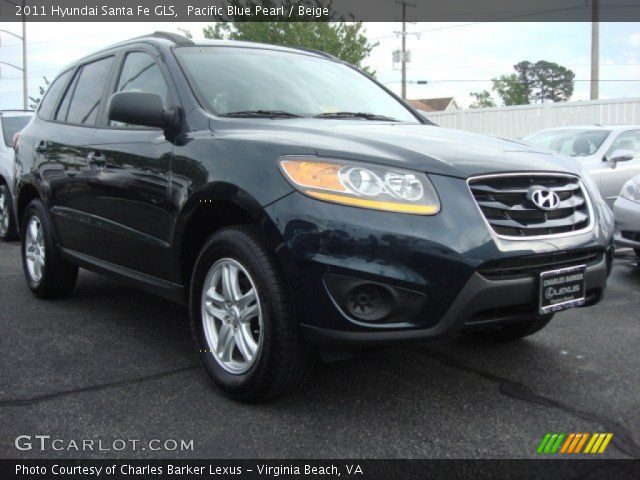 2011 Hyundai Santa Fe GLS in Pacific Blue Pearl