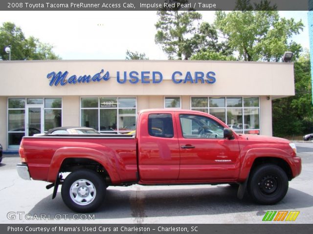 2008 Toyota Tacoma PreRunner Access Cab in Impulse Red Pearl