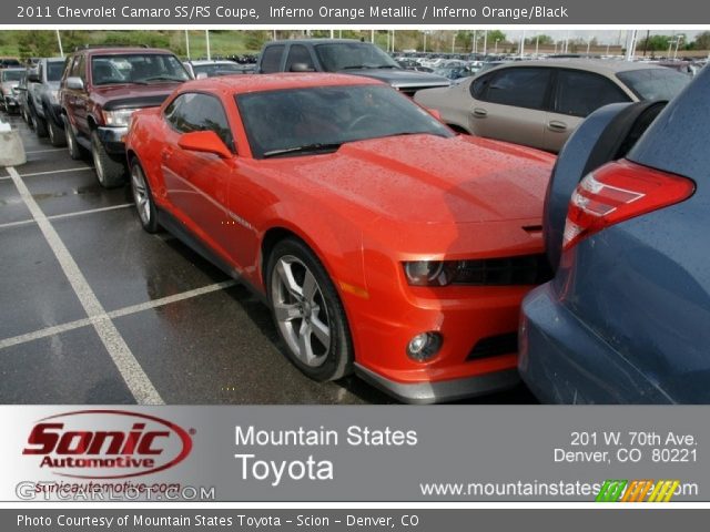 2011 Chevrolet Camaro SS/RS Coupe in Inferno Orange Metallic