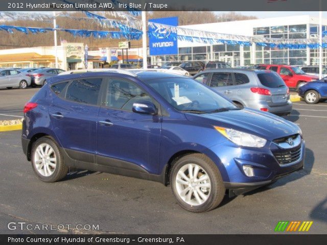 2012 Hyundai Tucson Limited AWD in Iris Blue