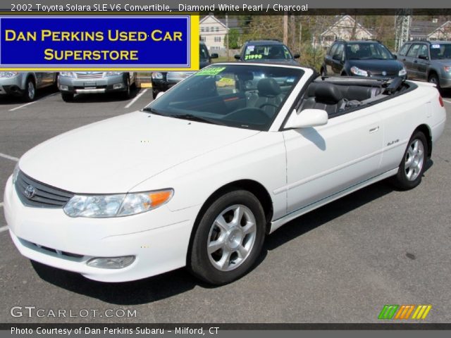 2002 Toyota Solara SLE V6 Convertible in Diamond White Pearl