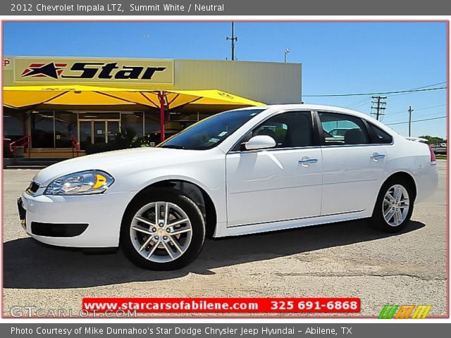 2012 Chevrolet Impala LTZ in Summit White