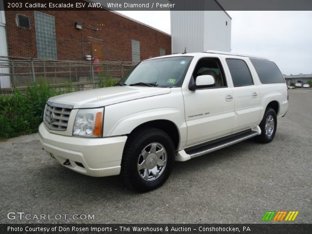 2003 Cadillac Escalade ESV AWD in White Diamond
