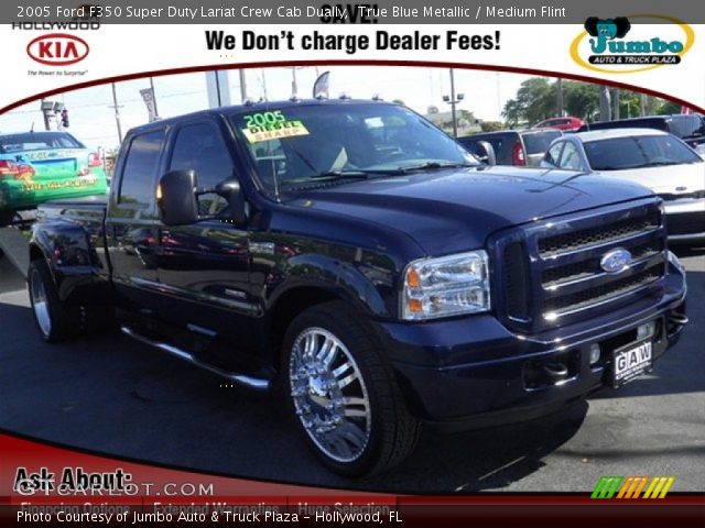 2005 Ford F350 Super Duty Lariat Crew Cab Dually in True Blue Metallic