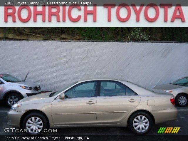 2005 Toyota Camry LE in Desert Sand Mica