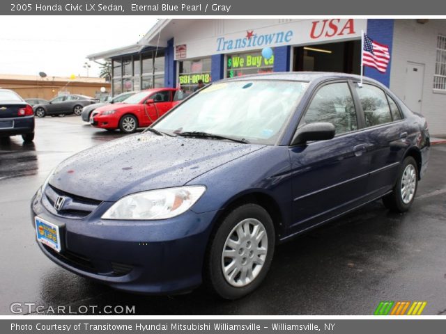 2005 Honda Civic LX Sedan in Eternal Blue Pearl