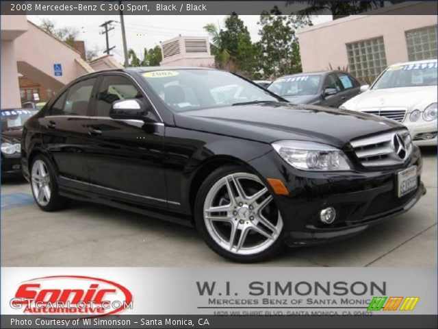 2008 Mercedes-Benz C 300 Sport in Black