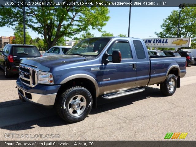 2005 Ford F250 Super Duty Lariat SuperCab 4x4 in Medium Wedgewood Blue Metallic