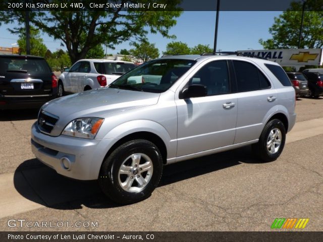 2005 Kia Sorento LX 4WD in Clear Silver Metallic