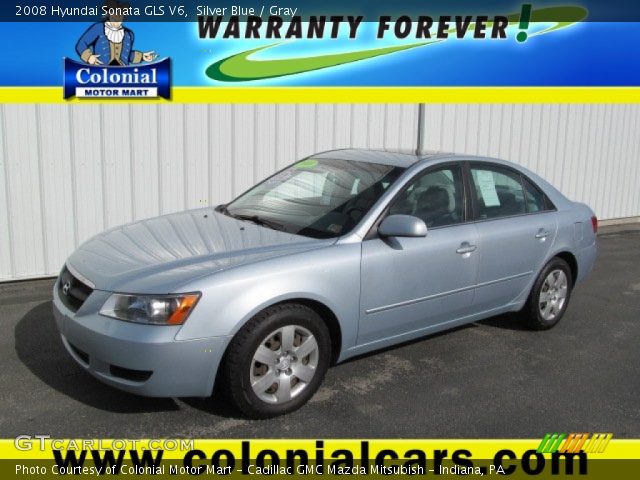 2008 Hyundai Sonata GLS V6 in Silver Blue