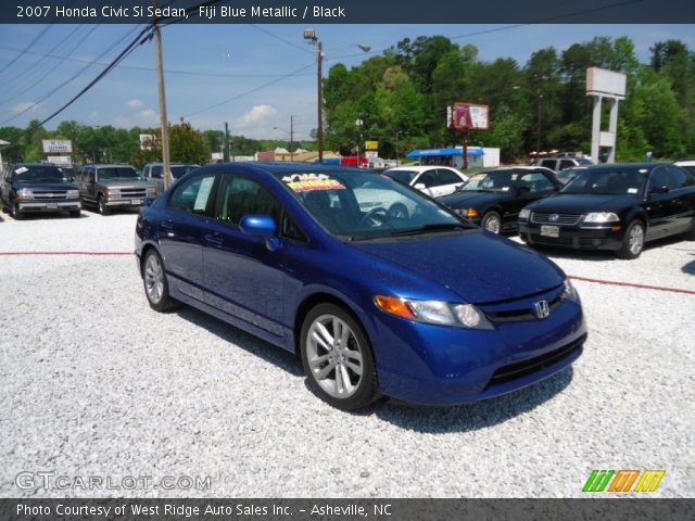 2007 Honda Civic Si Sedan in Fiji Blue Metallic