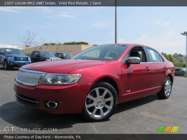 2007 Lincoln MKZ AWD Sedan in Vivid Red Metallic