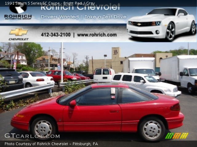 1991 Saturn S Series SC Coupe in Bright Red