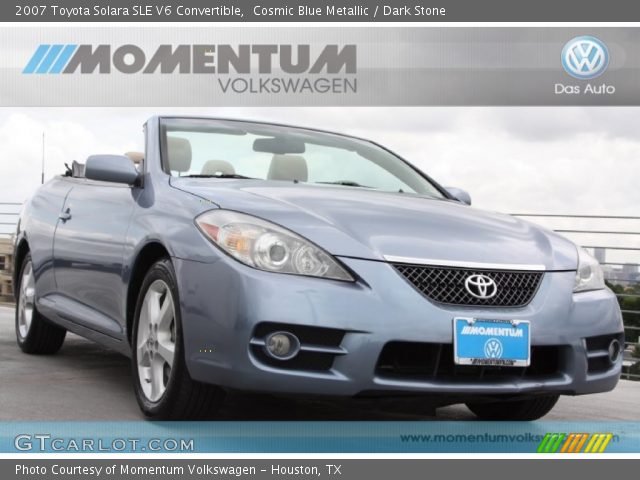 2007 Toyota Solara SLE V6 Convertible in Cosmic Blue Metallic