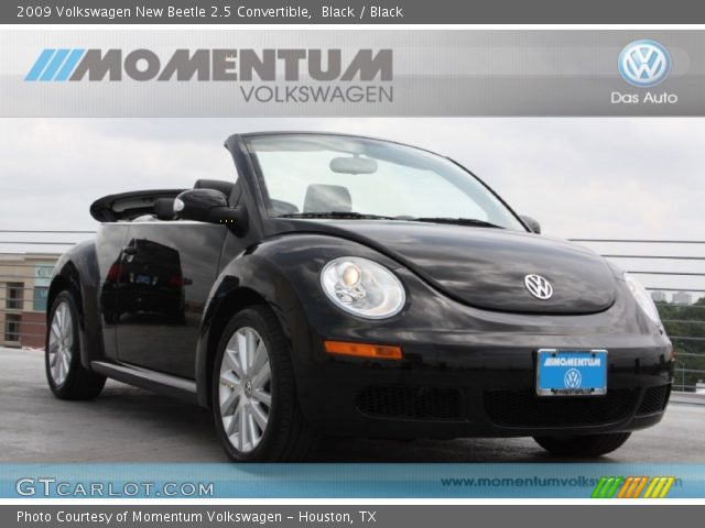 2009 Volkswagen New Beetle 2.5 Convertible in Black