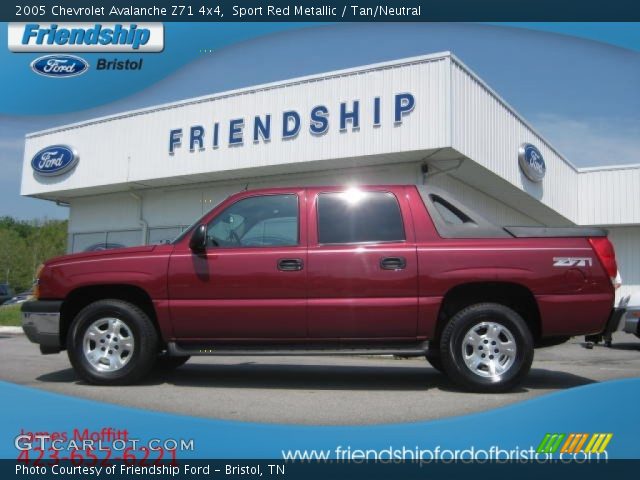 2005 Chevrolet Avalanche Z71 4x4 in Sport Red Metallic