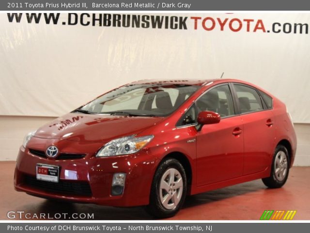 2011 Toyota Prius Hybrid III in Barcelona Red Metallic