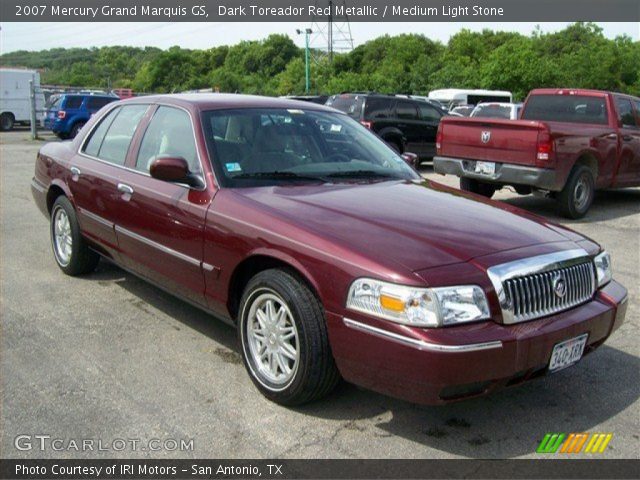 2007 Mercury Grand Marquis GS in Dark Toreador Red Metallic